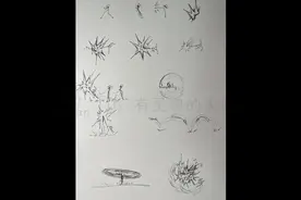 踢腿技能的画法第二期#火柴人