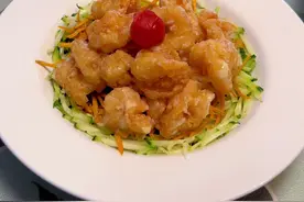 虾仁的神仙吃法，在星级酒店好几百一盘的芥末虾球视频封面