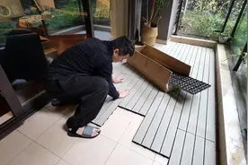 成都家阳台小改造，铺塑木地板，变成家中露营好地方#阳台改造视频封面
