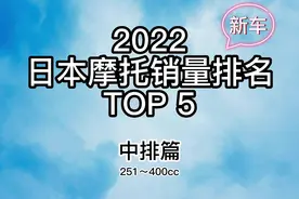 2022年日本摩托销售排名中排篇#摩托车 #日本视频封面