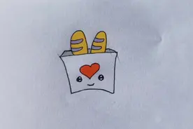 简笔画小面包，这样画超级简单奥！#简笔画 #想画就画视频封面