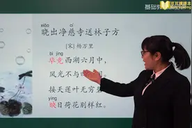 古诗二首 晓出净慈寺送林子方  第一课时 语文二年级下册 人视频封面