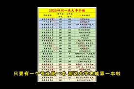 一张表说完24所四川一本大学 #四川高校 #四川高考 #四川一本大学