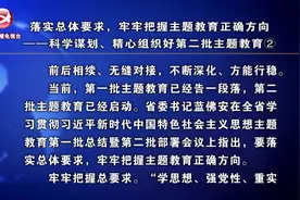 落实总体要求，牢牢把握主题教育正确方向——科学谋划视频封面