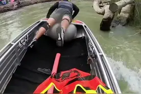 时速超过90公里的赛艇极限运动#越野 #第一视角 #水上运动