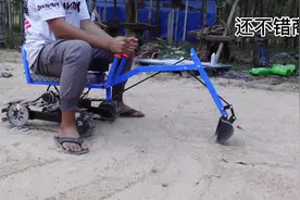 小伙子徒手制作一个金属挖掘机可以干活挣钱了视频封面