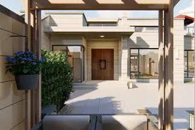 #一层自建房设图#大门朝北的 #大门朝北自建房#一层带院视频封面