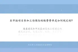 枣庄市按项目参加工伤保险的缴费费率，是如何规定的？#涨知识视频封面