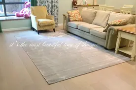 中性色灰色系客厅地毯让客厅配色更高级#地毯 #客厅地毯视频封面