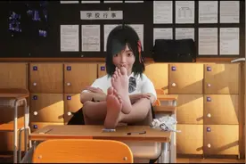 学妹被前辈按摩玉足是种怎样的体验？ #放学后的缩小大冒险