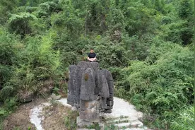 贵州深山发现万斤奇石，一个女孩就能将它推动，风大时竟随风而动视频封面
