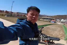 富龙山地车公园路线维护前的探路试骑