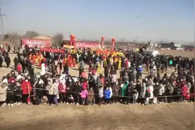 郑州荥阳王村蒋头村2023年第二届舞狮文化节开幕#都来庙会闹红火视频封面