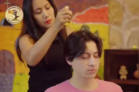 厄瓜多尔🇪🇨精神按摩#助眠 #按摩放松 #解压 晚安，好梦。视频封面