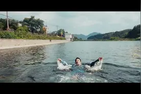 搞了个新玩具大疆neo，到手马上试试野泳时候的智能跟随效果视频封面