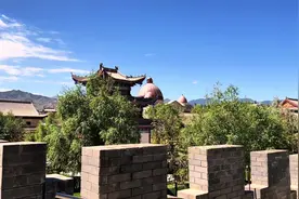 永昌骊靬古遗址公园，骊靬古城遗址残垣断壁，