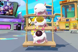 这个荡秋千竟然可以上下铺睡觉！#蛋仔派对#蛋仔打破次元壁