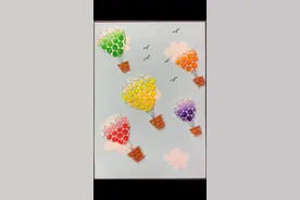 气泡膜和水果网有独特的肌理，好好利用起来吧。#创意儿童画 #少儿创意美术 #废物利用@抖音短视频视频封面