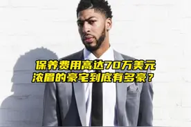 每年保养费用需要70万美元，浓眉的豪宅到底有多豪？#浓眉 #湖人视频封面