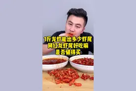100块的龙虾到底能出多少龙虾尾，网红龙虾尾值得买吗？有坑我先踩好用你再买 #测评#龙虾尾 #小龙虾 #美食 视频封面