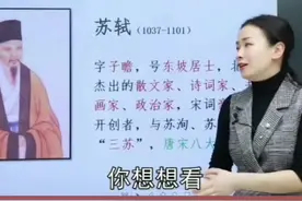 苏轼的简介#学习 #语文 @抖音短视频