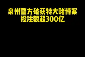 泉州警方破获特大赌博案，投注额超300亿视频封面