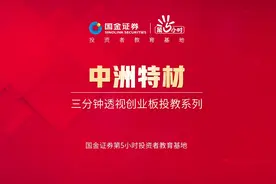 三分钟透视创业板投教系列：中洲特材