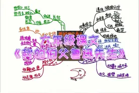六年级课文《我的伯父鲁迅先生》思维导图#小学语文 #思维导图