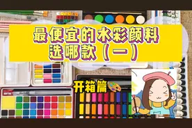 最便宜的水彩颜料选哪款?!亲自购买 了7款颜料，一一测评视频封面