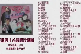 1995年发行磁带专辑《好歌40首联唱》珍藏版，来一波70.80年代视频封面