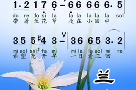 0基础学唱谱《兰花草》#简谱 #唱谱 #视唱练耳 #教学简谱 #视唱 #识谱视频封面