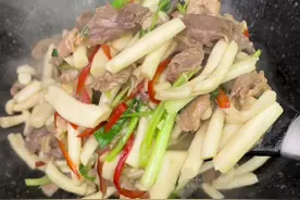 海鲜菇炒猪肉 简单易做又好吃#家常菜 #潮汕美食视频封面