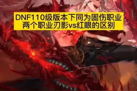 DNF110级版本下，同为固伤职业的红眼和刃影哪个强？看完你会发现，红眼拉了...刃影虽然削弱8％，但是依然很猛！#地下城与勇士 #dnf 