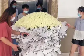 #999朵玫瑰 #郑州花艺培训 #永亭鲜花 999朵玫瑰花制作过程视频封面