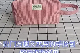 2分钟做一款手拎包 简单实用 #布艺手工 #手拎包#包包教程@抖音服务中心 @DOU+小助手 @抖音创作者大会 视频封面