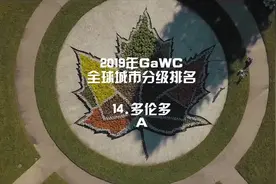 2019年GaWC全球城市分级排名，14#多伦多 ，A世界一线城市