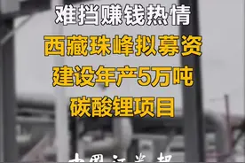 难挡赚钱热情！西藏珠峰拟募资建设，年产5万吨碳酸锂项目#锂 视频封面