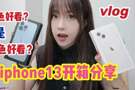 大家觉得粉色好看还是蓝色好看？#00 #vlog日常 #iphone13视频封面