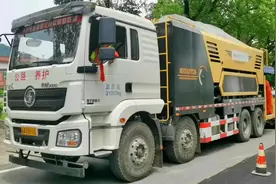 国省干线微表处施工 #微表处 #沥青摊铺施工 #道路施工视频封面