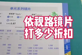 依视路镜片价格多少钱能打几折扣？要看您在什么样的店里买。视频封面