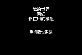 #我的世界 #我的世界网红都在用的模组 手机版动态的树