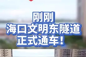 刚刚！海口文明东隧道通车！#文明东越江隧道 #海南海口 #通车 @抖音短视频