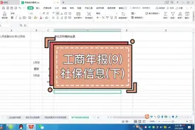 企业工商年报(9)社保信息下#工商年报 #会计实操 #干货知识分享视频封面