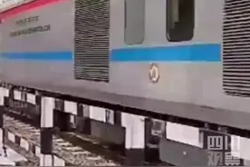 当地时间3月17日#印度火车为避免撞上一头牛急刹车，结果出现机械故障，火车一路逆行35公里，所幸未发生脱轨事故视频封面