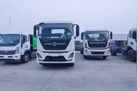 国六东风天龙后八轮环卫专用底盘详细介绍 #环卫车 #环卫车厂家