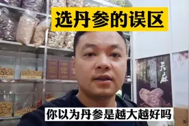 选丹参有一个误区，并非是越大就越好。#滋补养生 #中药材视频封面