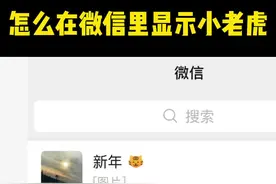  微信聊天头像朋友圈里怎么显示小老虎#虎年头像 #微信小技巧 视频封面