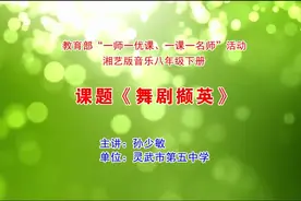 湘文艺版初二八年级音乐下册_欣赏视频封面