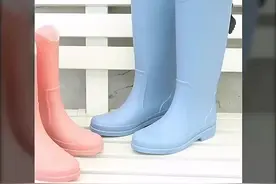 日系中筒雨鞋女款时尚款防滑外穿水鞋新款网红长筒雨靴女高筒胶鞋视频封面