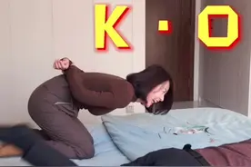 #背手跪挑战 听说这是一个男人做不到的挑战，看来是真的😂#沙雕老公视频封面